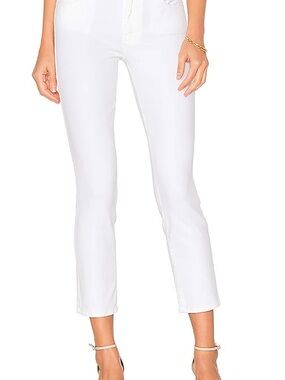 MOTHER White Ankle Crop Jeans